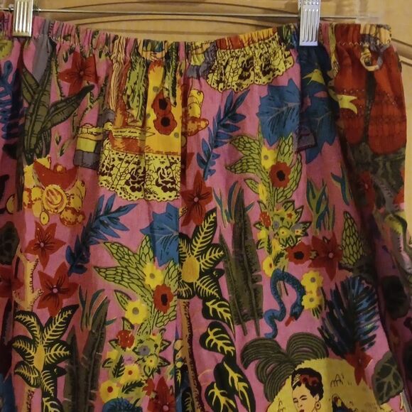Groovy Gal Frida Khalo Pants. Arty, Colorful . Boho - Picture 6 of 7